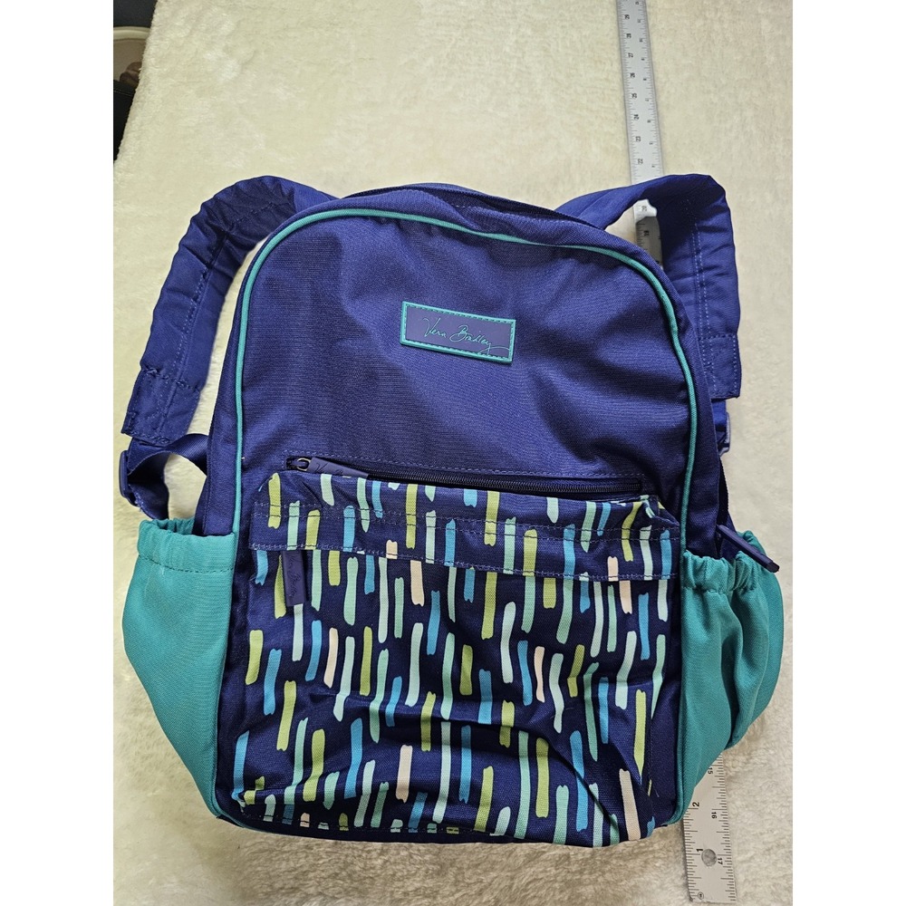 Vera Bradley Backpack Large Colorful Blue Green